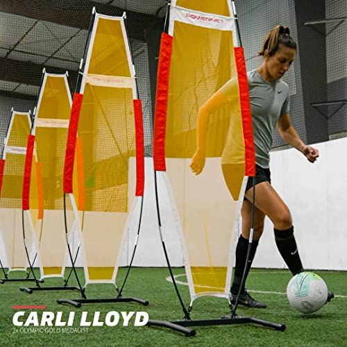 Powernet Portable Defender Practice Dummy For Soccer And Basketball 77" X 23 | Simulate Shooting Around Defense | Practice Set Pieces Direct Kicks Walls Dribbling | Work Picks Screens Jumpshots #TOP3