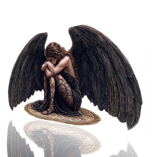 Schwarz Mauspad XXL 700x300x3mm, Groß Mousepad Gaming Engel Vernähte Kanten, Schreibtischunterlage Wetterfest Anti Rutsch, Mouse pad für Gaming Pc Laptop Home Office, Geschenke für Männer Model-10352