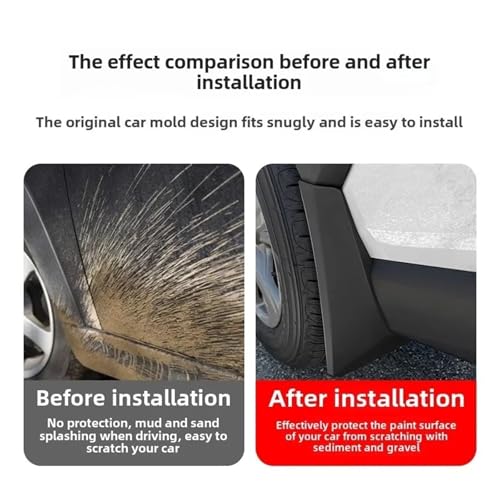 Guardabarros suaves para Tesla Model 3 2024-2025 que evitan salpicaduras de barro 5