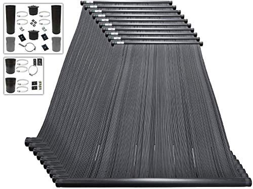 Solar Pool Supply Swimeasy High Performance Solar Pool Heater Panel Full Diy Kit, 15 - 20 Year Life Expectancy, Built For 2" I.d. Header — 10 Panels, 4' X 8' Each #TOP6