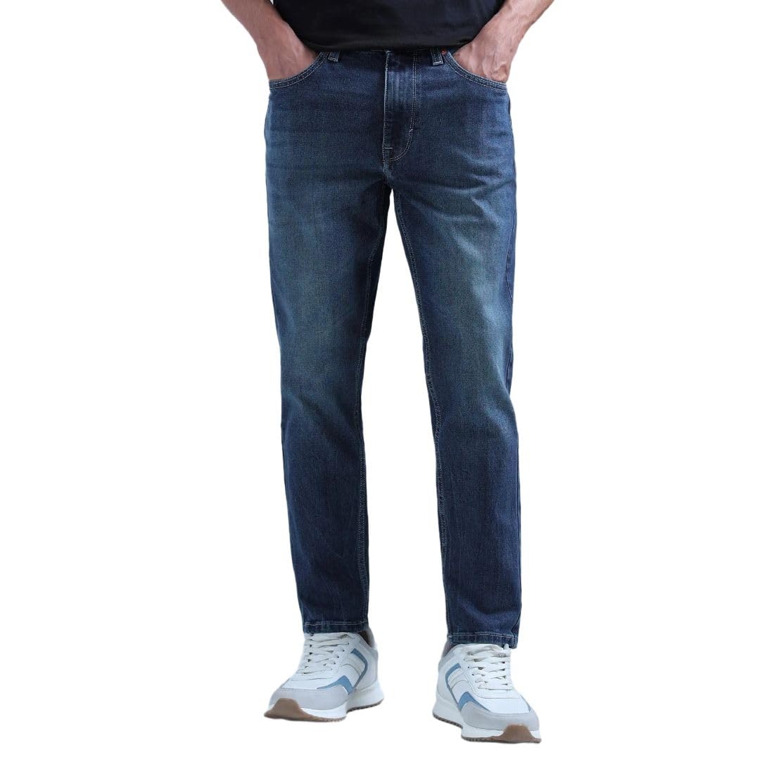 Men's Relaxed Tapered Fit Jeans| Solid | Mid Rise | Stretchable | Jeans for Man-image-21