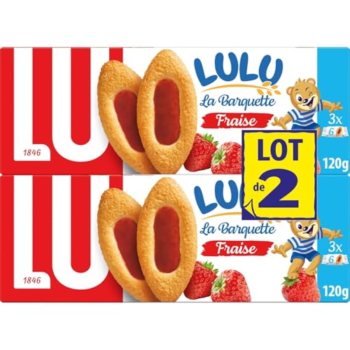 LU La Barquette Lulu fraise pour un goûter propre et rapide sans miettes