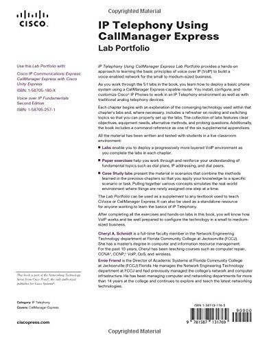 IP Telephony Using CallManager Express Lab Portfolio: Lab Portfolio