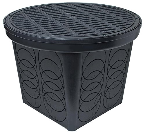 StormDrain 2-Pack FSD-3017 20-in. Large Round Catch Basin with Black Grate Kit