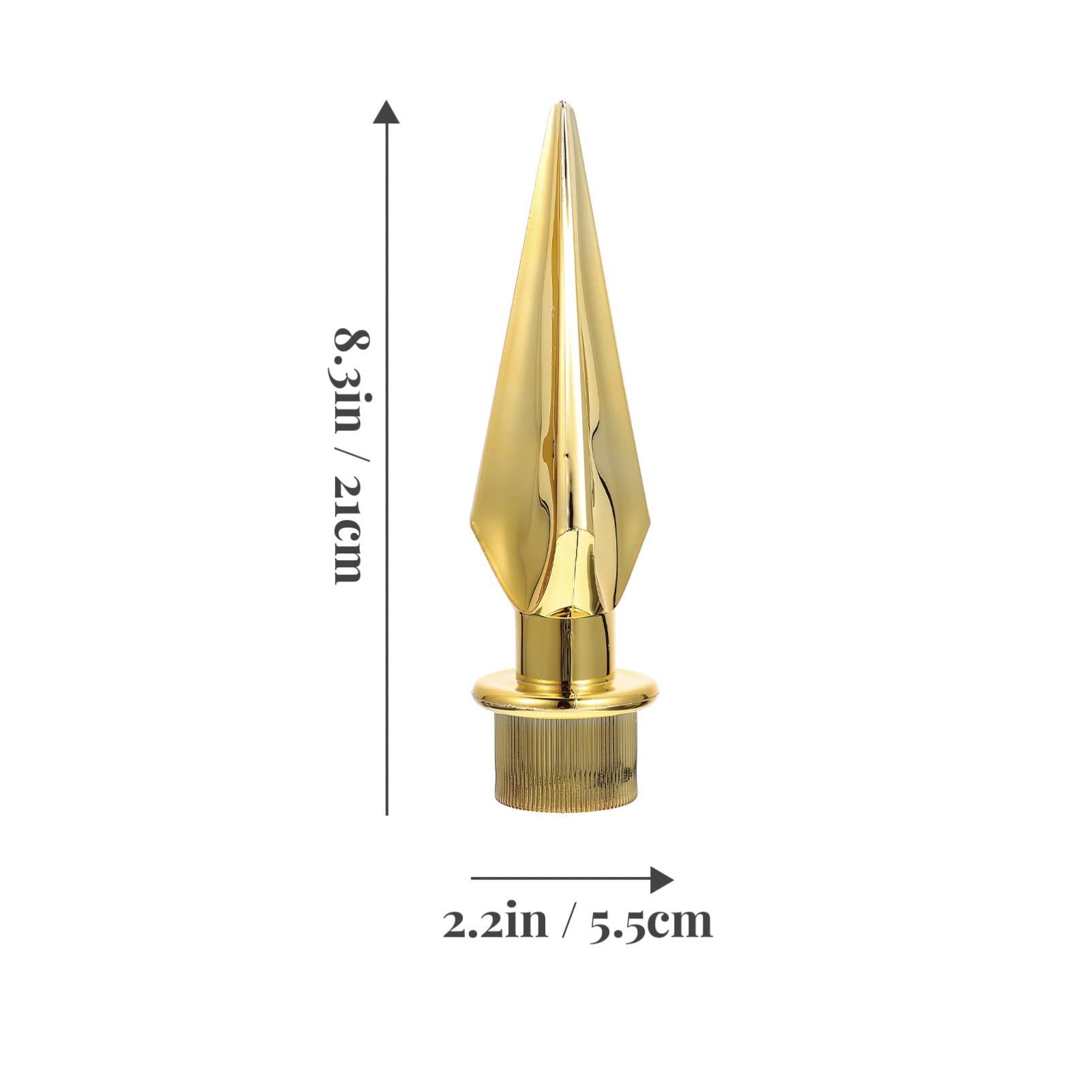 YARNOW Flag Pole Decorative Flag Head Replacement Topper for Office Conference and Holiday Celebration Elegant Flagpole Finial for Indoor and Outdoor Use 8.27 X 2.17 X 2.17 Inches - Image 4