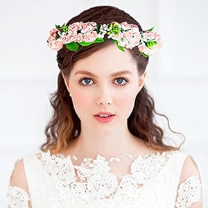 Amazon | 花かんむり 花冠 バラ 花かんむり リストレット 2点