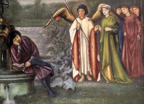 Cuadro famoso Il sogno di donne di Chaucer lienzo de Edward Burne Jones de 60x90cm