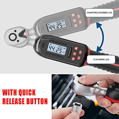 Vanpo 3/8-INCH Digital Torque Wrench 3/8 Inch Drive thumb #5