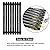 Hongso PCZ193 Porcelain Steel Channel Cooking Grid Replacement for Gas Grill Model Charbroil 463440109, Sold as a Set of 3; aftermarket Replacements