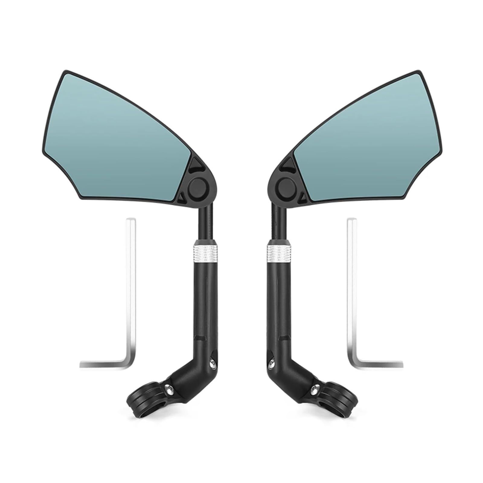 Specchietto retrovisore for Bicicletta antiriflesso, antideflagrante, con Rotazione a 360 Gradi, Compatibile con Monopattino Elettrico(Left And Right)
