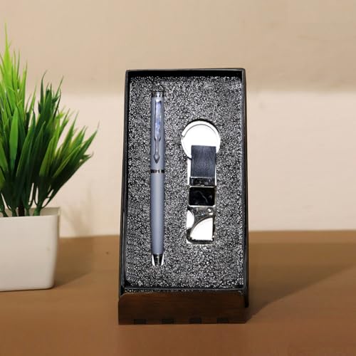 Teak Wood Personalized Keychain With Pen Gold,Custom Name Engraved Keyring,Initial Keychain Anniversary & Birthday Gift Set,Name (Metallic)