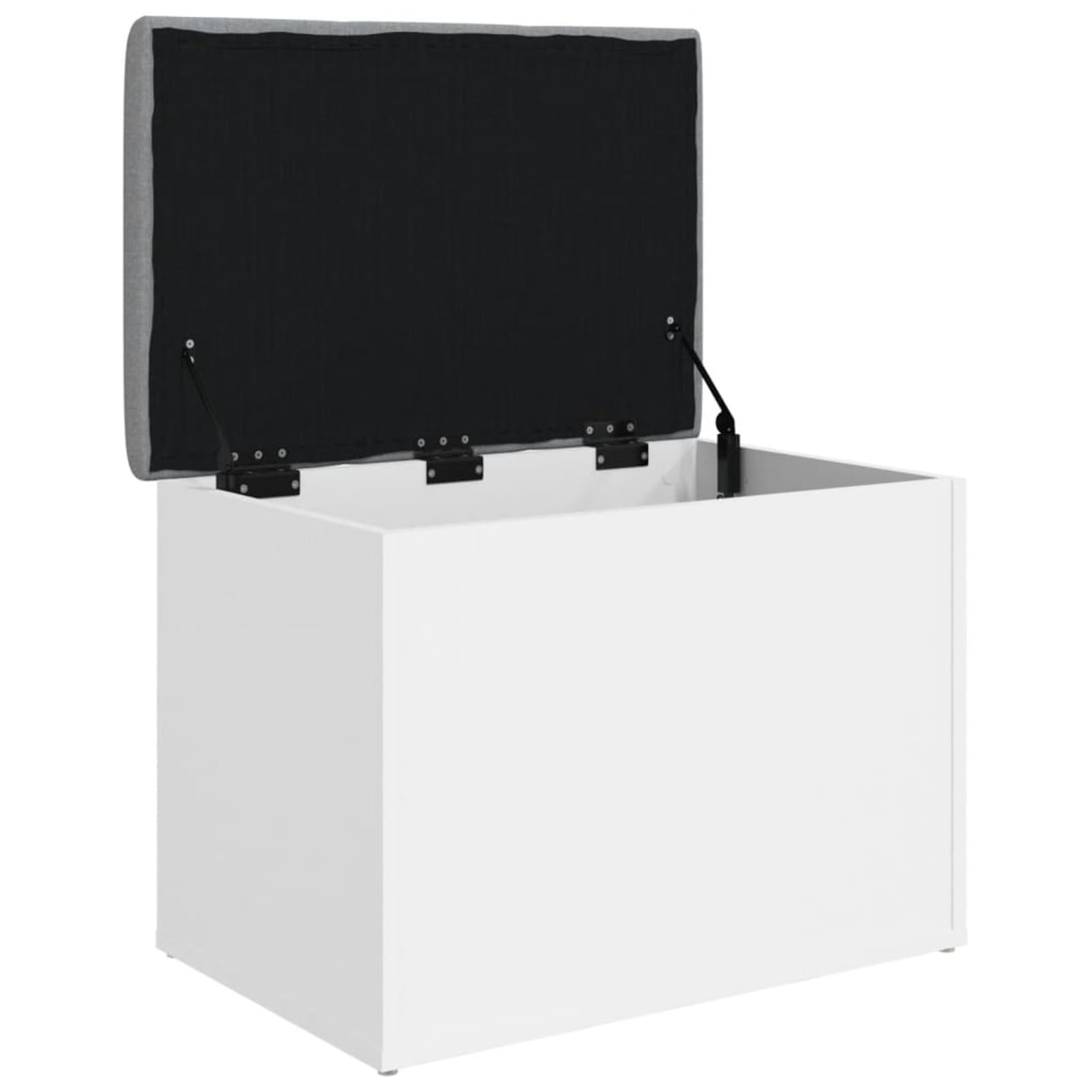 Banco con almacenaje Madera de ingeniería Blanco 62x42x45 cm, Baul Almacenaje Dormitorio, Mueble Almacenaje, Mueble Habitacion, Reposapies Sofa - 835040