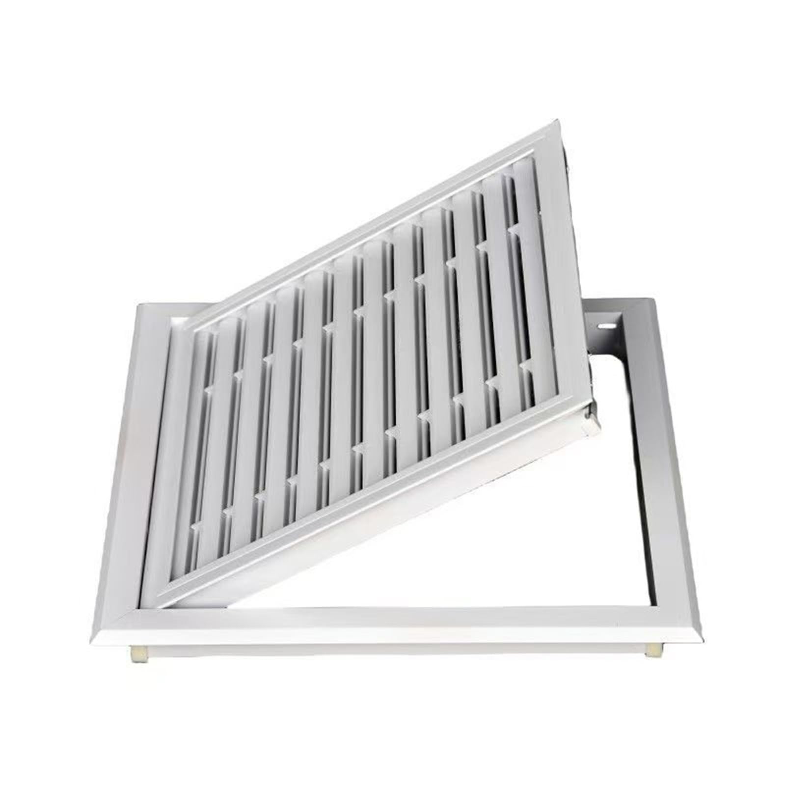 Generisch Klappbares Lüftungsgitter für Decken- und Wandbelüftung – Weiß, 35 x 35 cm, robust, einfach zu montieren, ideal für die Luftstromregulierung in Wohn- und Büroräumen