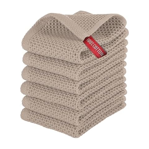 Elegant Comfort 6-Pack Waffle Kitchen Towels Cover