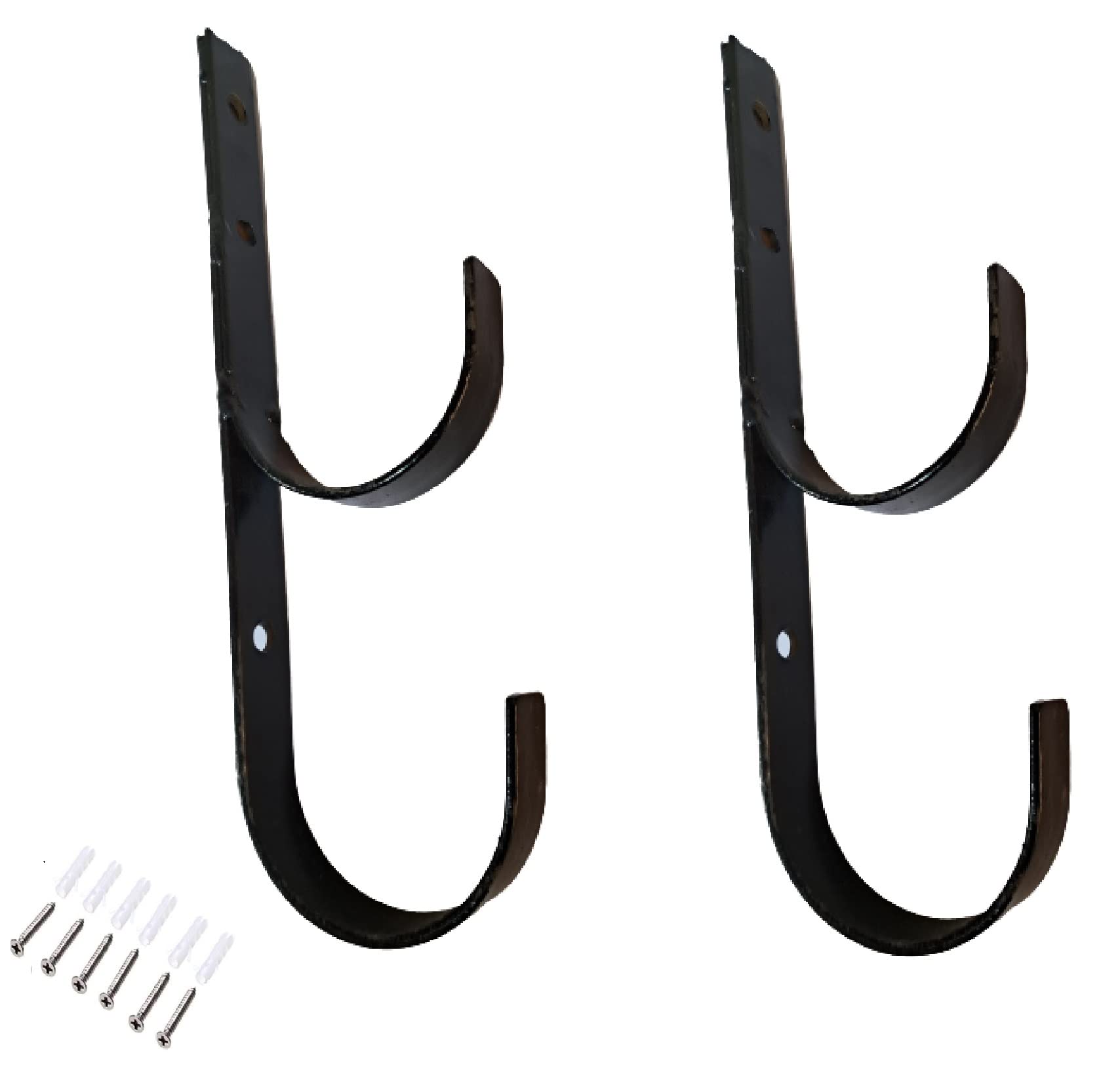 Q1 Beads 2 Pcs Wall Mount Hose Hanger Watering Hose Holders - Heavy Duty Irrigation Hose Hanger (Powder Coated) (B0BJC274H2) Amazon Price History, Amazon Price Tracker