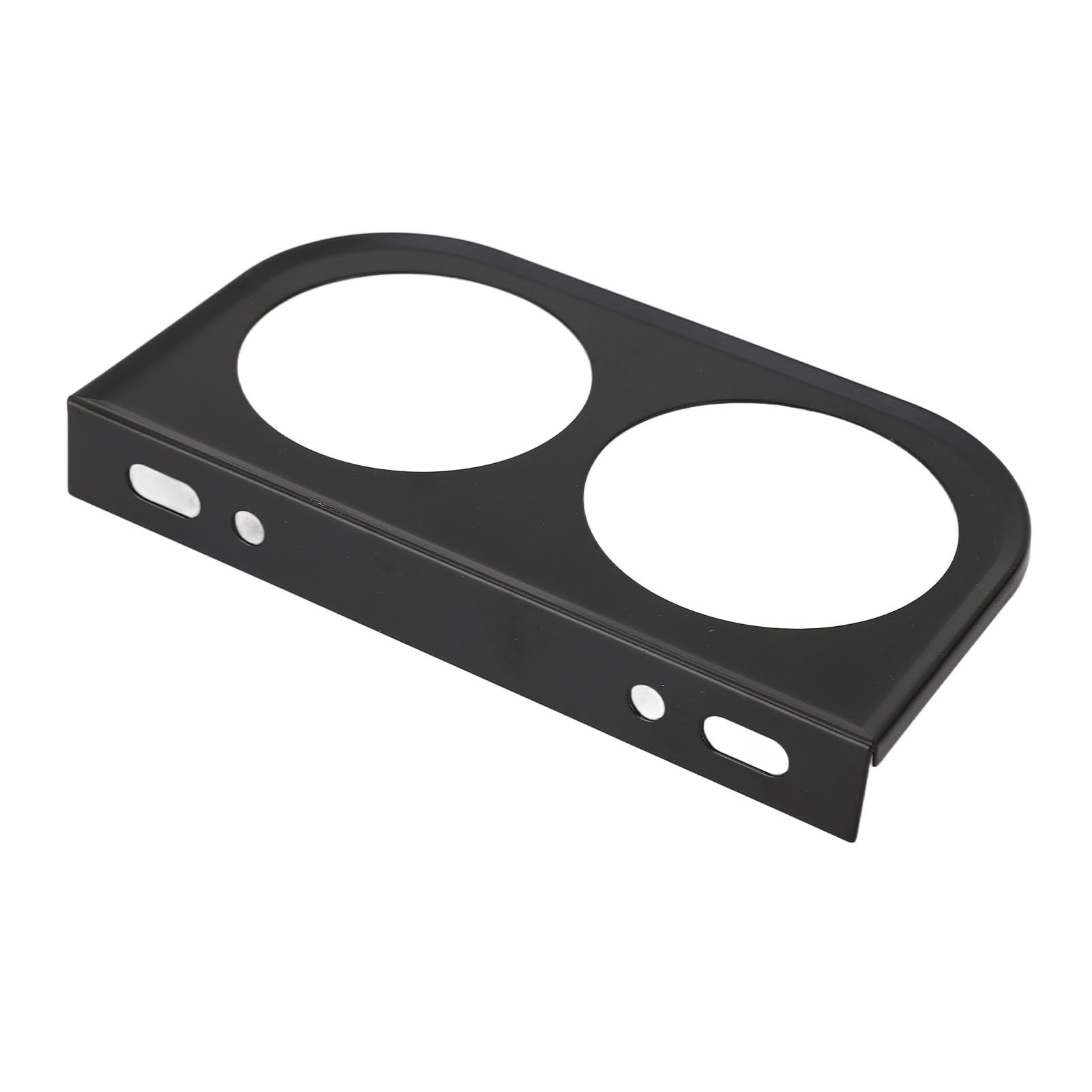 Dioche Porta del Supporto per Misurazione del Pannello a 2 Fori Durevoli per Metri per Auto 52 Mm Venbolo di Strumenti in Metallo Universale Nero (Black)