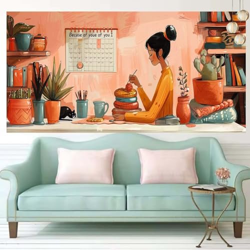 Broderie diamant adulte kit complet et tableau perles 60x150cm T664
