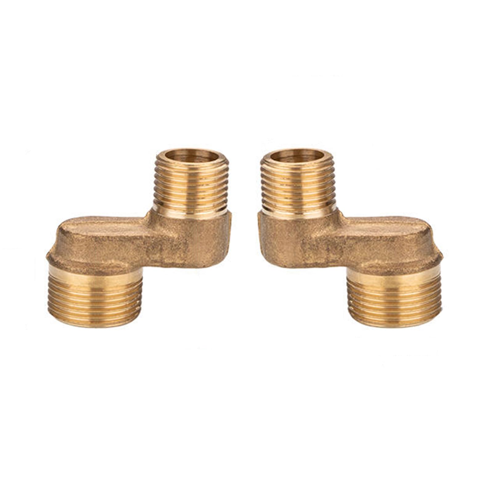 Duscharmatur Adapter S-Anschluss Versetzt Um 40 Mm Für Wandarmaturen 2-er Set Badewannen-Wasserhahn-Adapter, Verstellbarer Schwenkarm, 3/4 Zoll, 1/2 Zoll, Massives Messing (135mm~165mm Installation