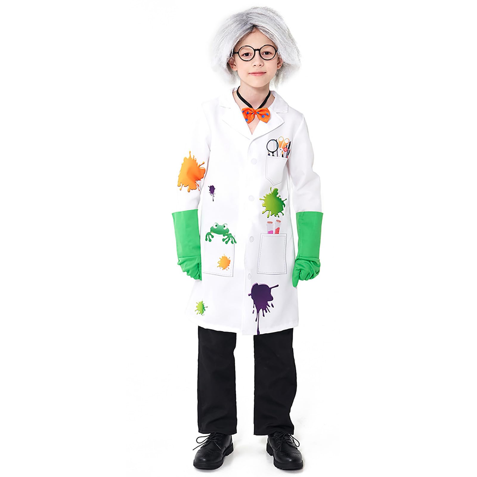 Cappotto Da Laboratorio Chimico Scienziato Con Targhetta Con Nome Personalizzabile Con Camicia Rosa Body Classico A Maniche Lunghe Da Bambino - Italia - Foto 3