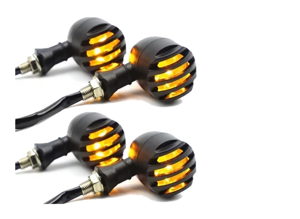 Luce Stop Fanale Posteriore Segnale di svolta in metallo per moto DRL Retro Bullet Griglia nera Luce freno Per Bobber Per Chopper Per Sportster