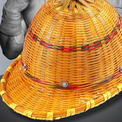 Casco de construcción de bambú y sombrero de trabajador duro con acero 8