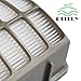 Dttery 3 Foam and Felt + 1 Hepa Filters Replacement for Shark Navigator Rotator Professional Upright Vacuum NV70 NV71 NV80 NV90 NV95 UV420, Part XFF80 XHF80