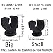 Magnetic Mount Brackets, Mounting Magnetic Rack Holder, Strong magnets and Flexible clamp, for Photography Bracket, Car Mount Holder, LED Flashlights & Similar Things, 2 Pack（1 Big + 1 Small）