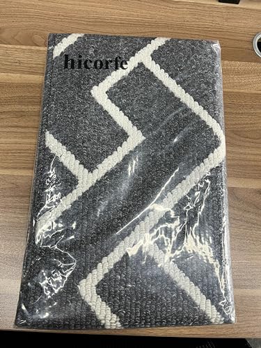 hicorfe Kitchen Rugs and Mats Sets,2 Pieces Super Absorbent Polypropylene Non-Slip Rug,Soft Comfort Floor Mat,Washable for Kitchen,Hallway,Office,Sink,Laundry(20" x 31.5" Plus 20" x 59",Charcoal - Image 5