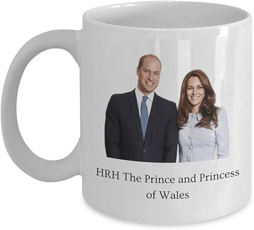 HRH - Taza de recuerdo The Prince and Princess of Wales, Reino Unido, Reino Unido, Gran Bretaña, Londres, Inglaterra, coleccionable, William