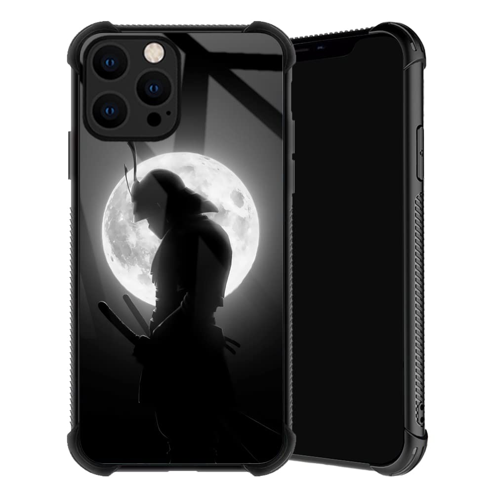 Compatible with iPhone 13 Pro Max Case,Moon Samurai Phone Cover for Men/Women,Soft TPU Anti-Skid Thread Frame Four Corner Anti-Collision Protection Case Compatible with iPhone 13 Pro Max