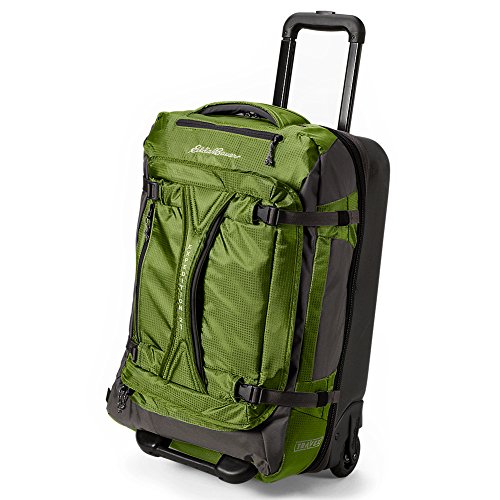 Eddie Bauer Unisex-Adult Expedition Drop Bottom Rolling Duffel - Medium, Green R