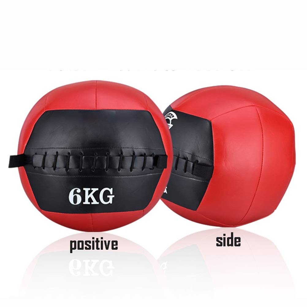Palle AGYH mediche Morbido Medicine Ball, Wall Ball Pelle Facilmente Comprensibile, Usato for L'equilibrio di Formazione di Lancio in Ginnastica E Yoga Hall, 9KG