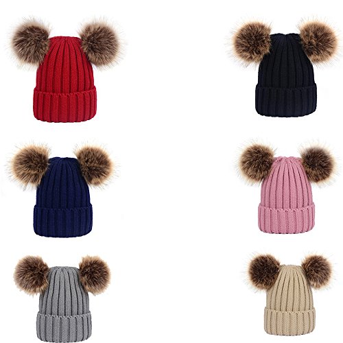 LUOEM Cappello Maglia Donna Berretto Beanie Spessa...