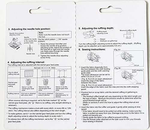 Janome ruflador para modelos AcuFeed miniatura 4