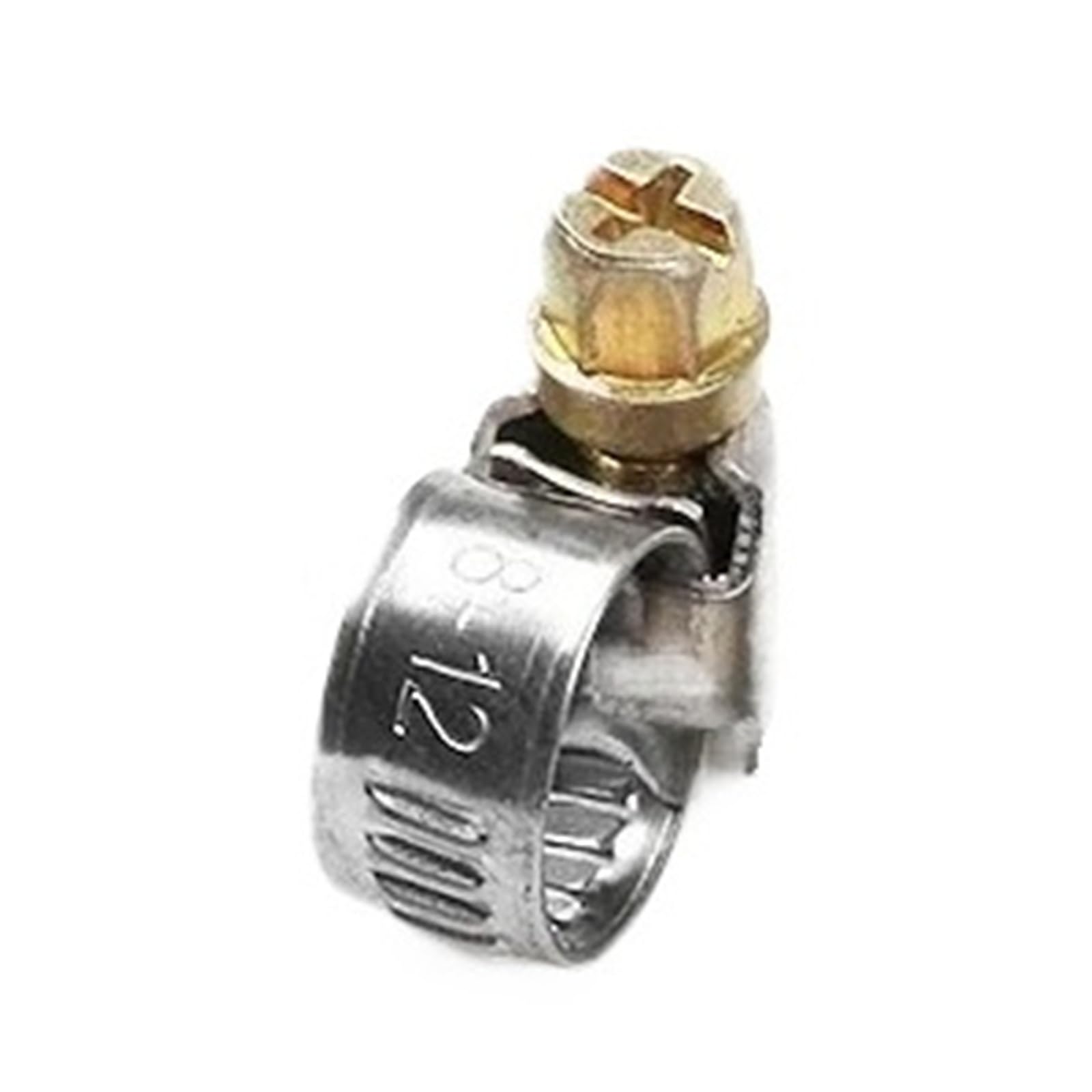 Hqycl 5Pcs 8-12Mm 5/10Pcs Pipe Clamps Stainless Steel Hose Clips Car Fuel Hose Pipe Clamps Worm Drive Anti-Oxidation(5Pcs 8-12Mm)