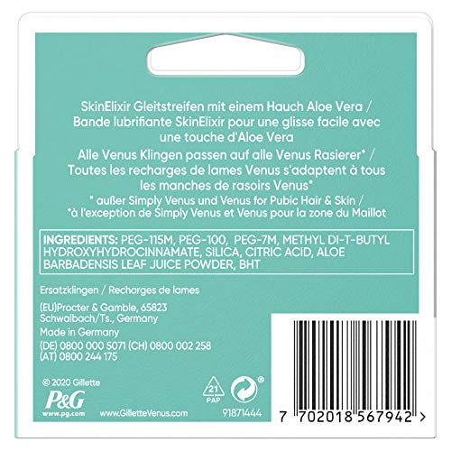 Venus Smooth Sensitive, Lame per Rasoio Donna