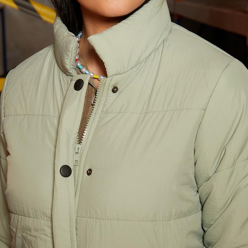 Image of PINACOLADA Women's Fleece-Lined Biker Jacket for Casual Wear | Spread Collar | Long Sleeve | Zipper Closure | Jacket Crafted with Comfort Fit for Everyday Wear