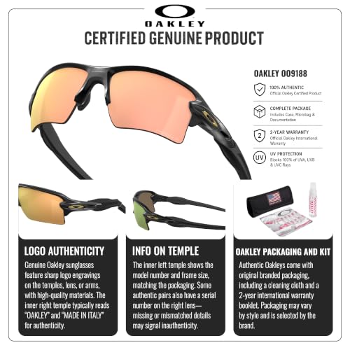 Image of Oakley FLAK 2.0 XL OO9188 Rectangle Sunglasses With Official Eyewear Kit | Men's & Women's Sunglasses
