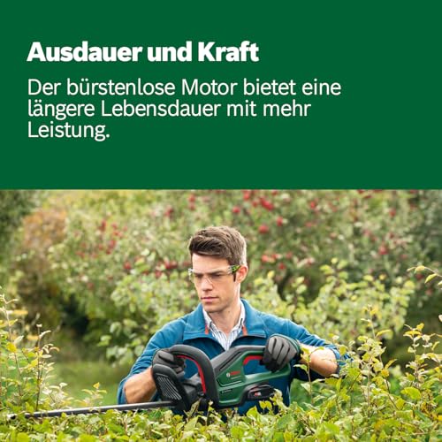 Bosch Akku-Heckenschere UniversalHedgeCut 18V-50 (1 Akku 2,5 Ah, 18-Volt-System, Messerlänge 50 cm, im Karton) 4