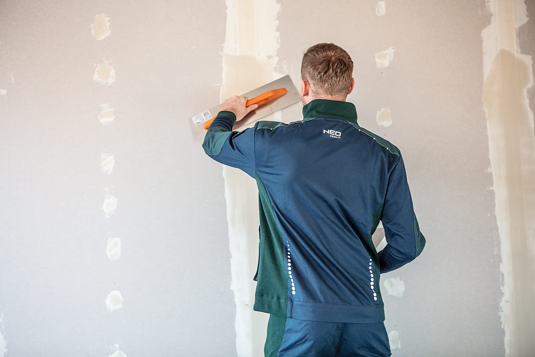 NEO TOOLS Veste de travail premium 62 % coton, 35 % polyester, 3 % élasthanne 2570 g/m² Taille XS à 3XL avec coudes et épaules en Cordura Col haut et poignets élastiques