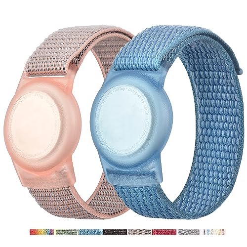 Image of Bracelet for AirTag Kids,Protective Cover for Air Tag with Nylon Wristband