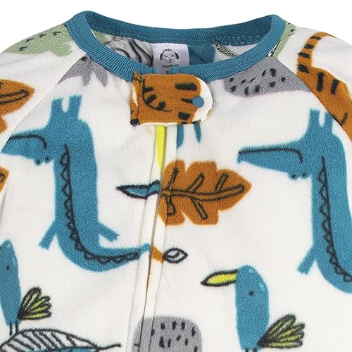 Image of Gerber Baby Boys 2-Pack Flame Resistant Fleece Footed Pajamas