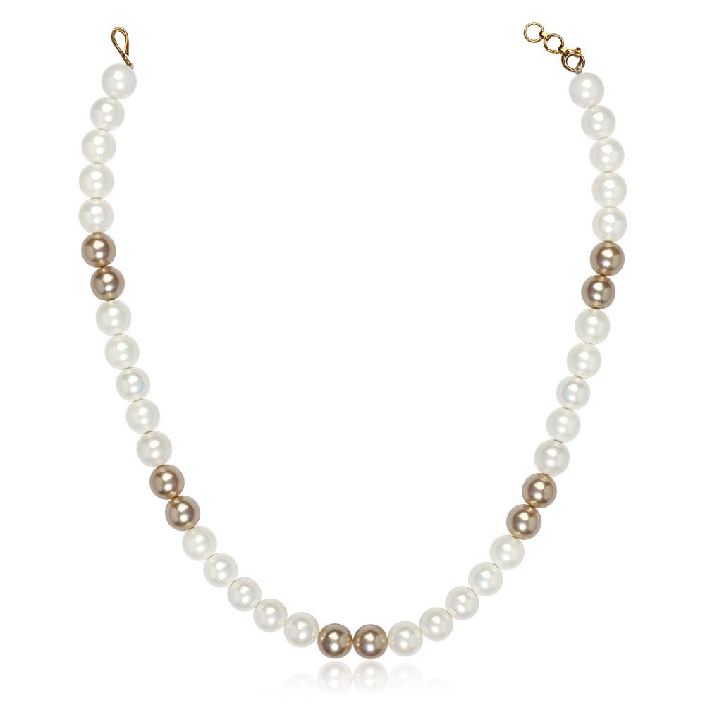 Oviya Golden & White Artificial Pearl Necklace for Women NL2109601G (B00LA2UI3Q) Amazon Price History, Amazon Price Tracker