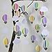 Mybbshower Pastel 3D Clouds Hot Air Balloons Garland Birthday Party Home Nursery Room Decorations Up Up and Away Photo Prop 5 pcs