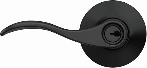 Miniatura 8 de Schlage F51A ACC 622 - Manija de puerta Accent cerradura de entrada con llave negro mate