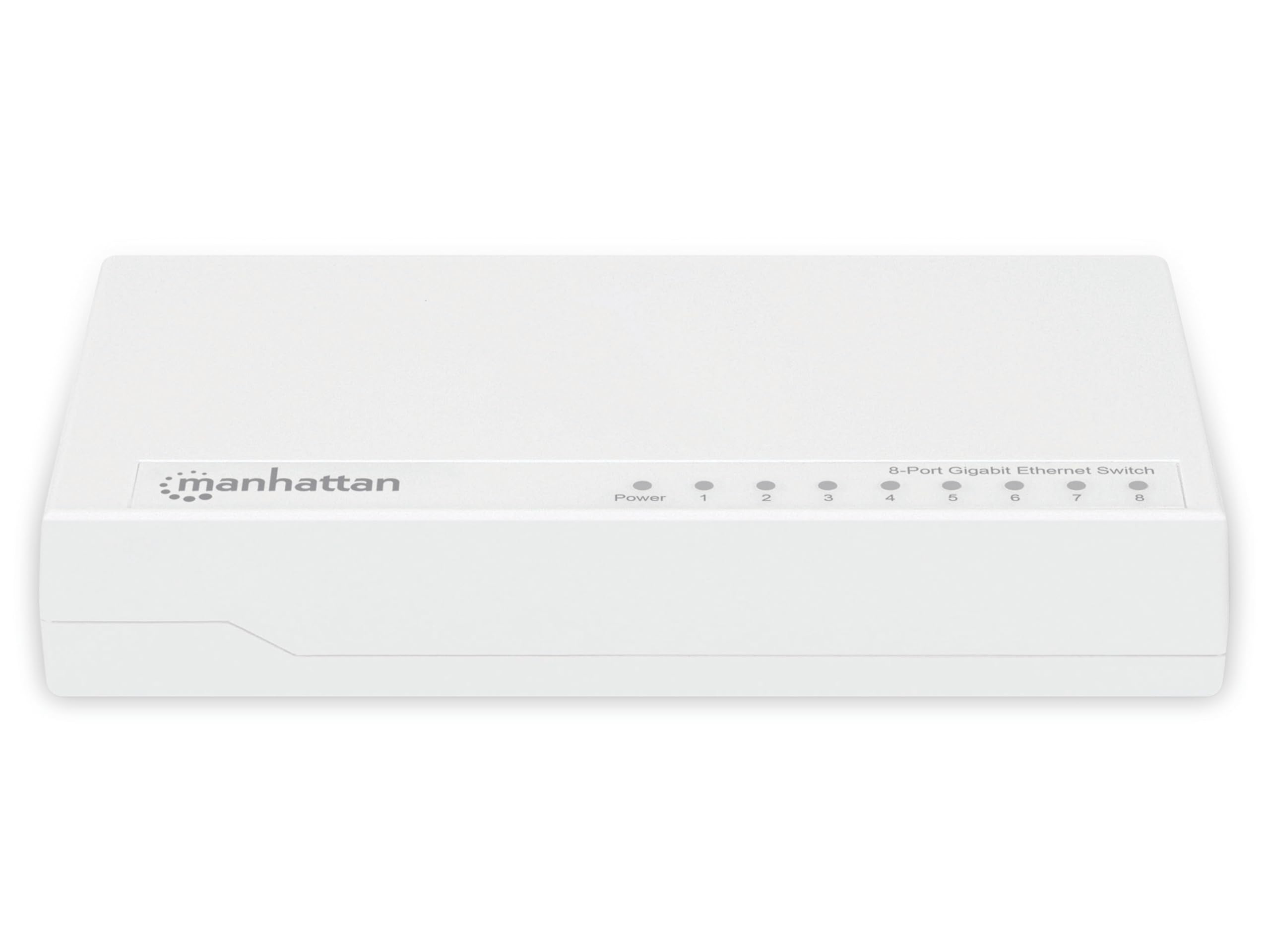 Manhattan Commutateur Gigabit Ethernet 8 Ports (boîtier en Plastique, Format de Bureau, IEEE 802.3az (Energy Efficient Ethernet)) Blanc 560702