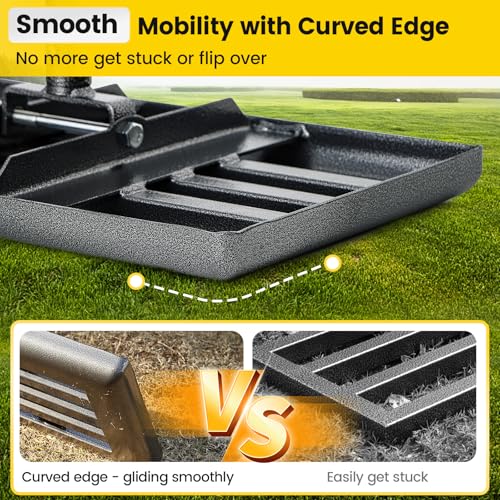 17x10 Curved Plate Lawn Leveler
