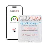 Radonova QuickScreen Home Radon Test Kit - Short Term Charcoal Radon Detector (2-4 Days) Reliable Accurate Readings - EPA Approved Radon Home Test - Lab Analysis Included - Unavailable in New Jersey