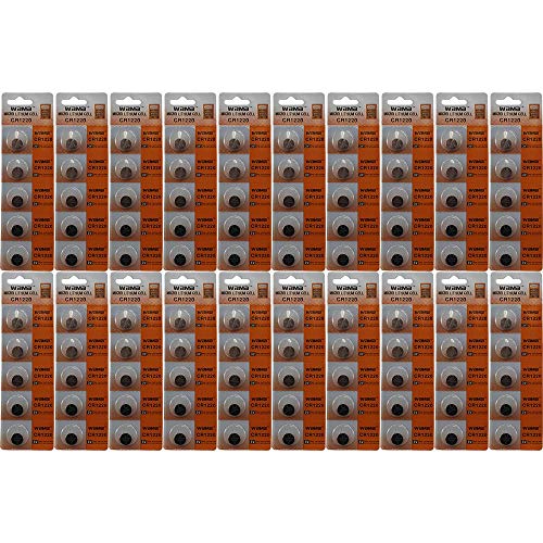 100 Powertron 3v Battery CR1220 CR-1220 Lithium Batteries DL1220