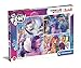 Clementoni My Little Pony Supercolor Pony-3x48 (include 3 48 pezzi) -Made in Italy, bambini 4 anni, animali, puzzle cartoni animati, Multicolore, Medium, 25275